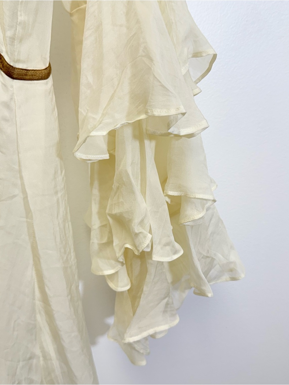 Anthropologie Pinnacle Shruti Sancheti Silk Floral Embroidered Duster Medium - Picture 8 of 16